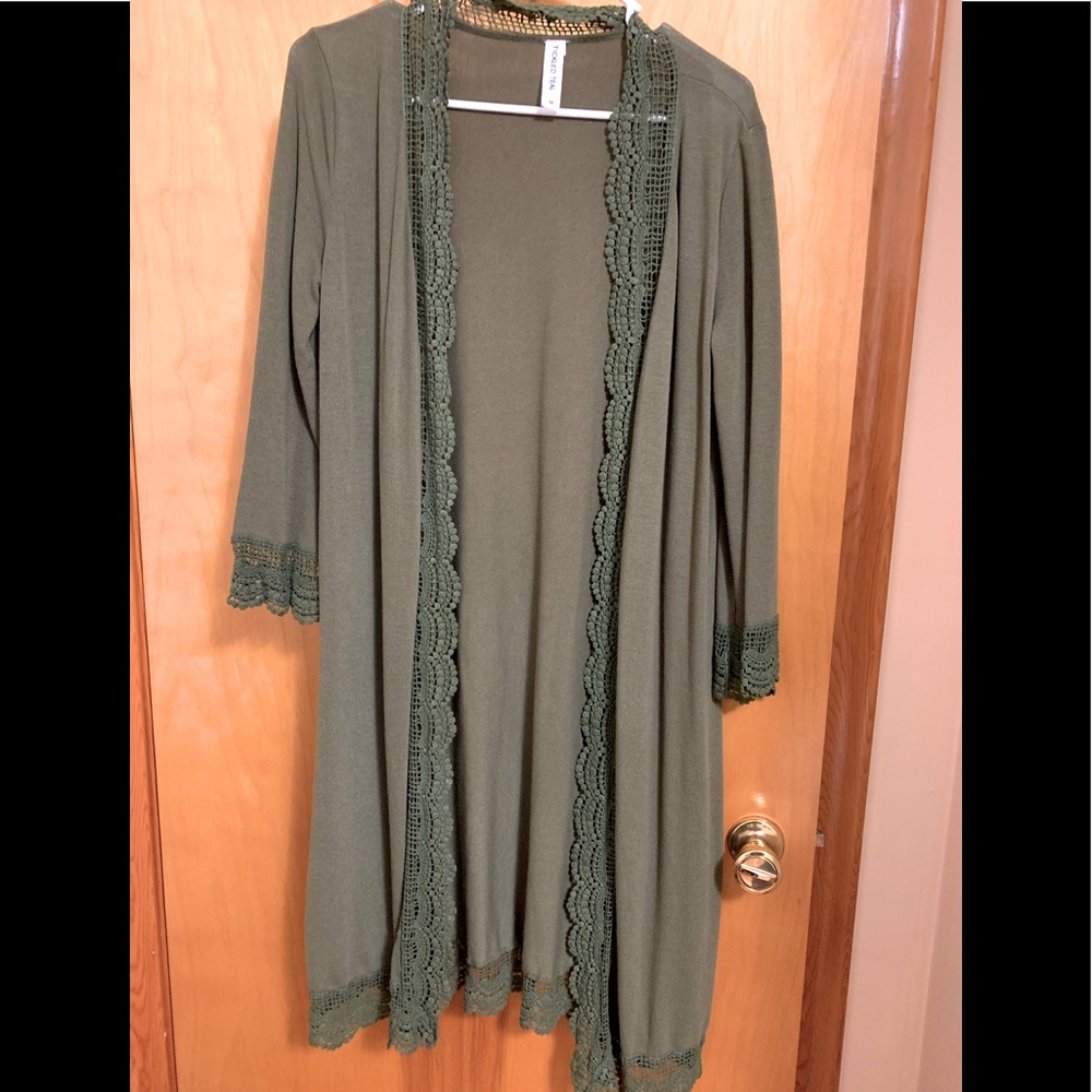 Army Green Cardigan